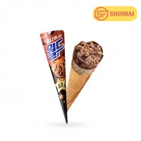 Kem ốc quế Lotte socola 160ml – Kem Hàn Quốc ngon giòn, mát lạnh, chuẩn vị
